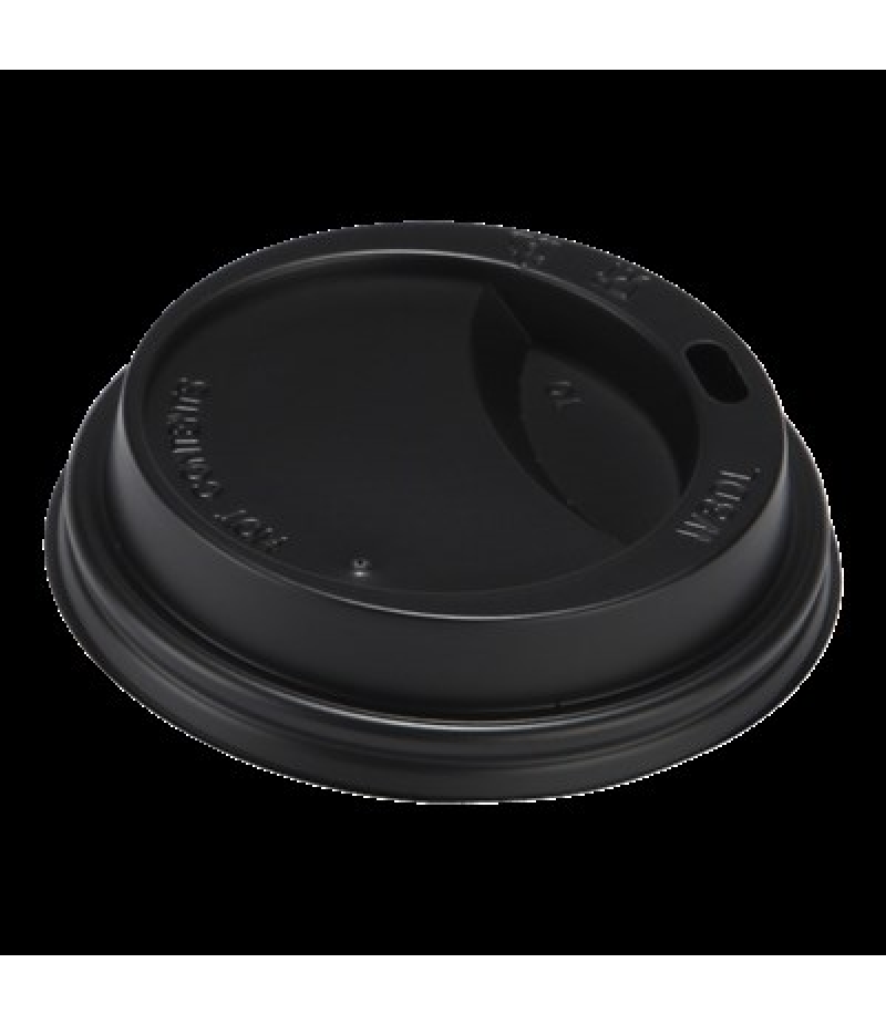 Koffiebeker Deksel Zwart Dome 80mm 100 Stuks