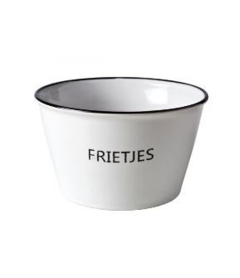 HRC Potje Met De Tekst FRIETJES D13xH17,5cm