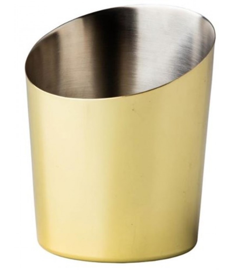 Elements Bakjes Goud Schuin Glad Ø9,5cm/450ml 12 Stuks