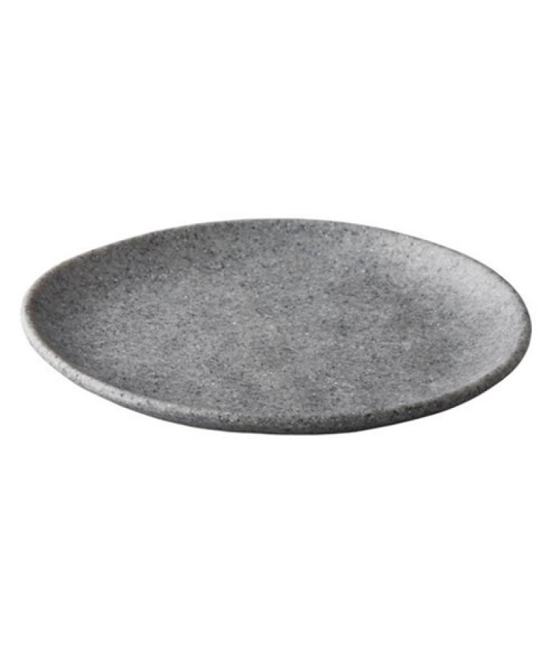 Pebble Grey Organisch Bord 23cm Melamine 12 Stuks