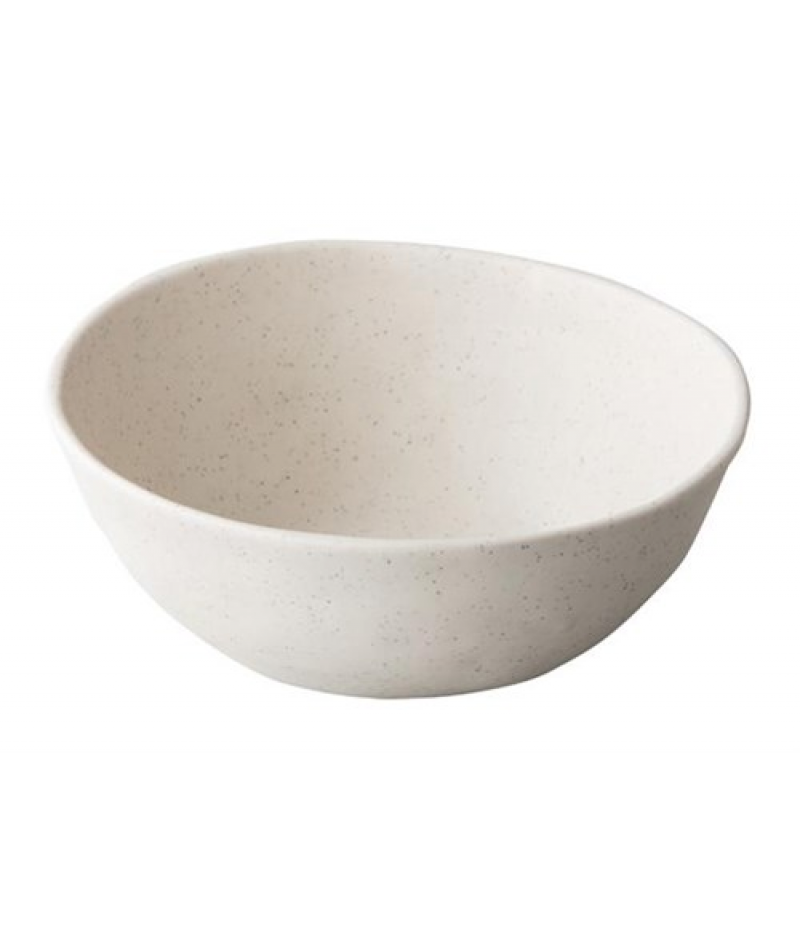 Pebble Cream Organisch Kom 20,5cm Melamine 6 Stuks