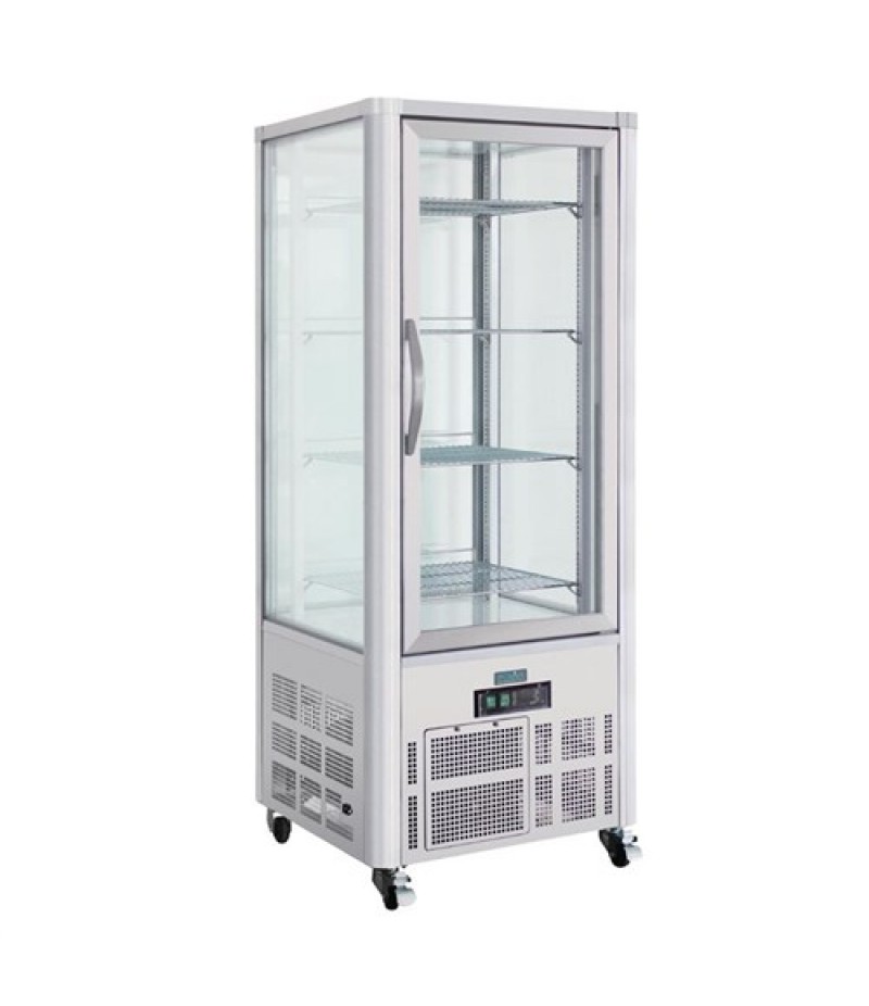 Polar G-serie gebaksvitrine 400 Liter RVS